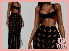 Rosary. Cataleya . Black