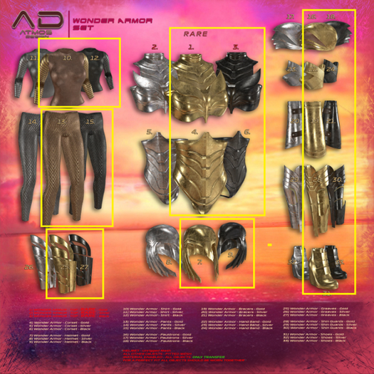 [AD] - Wonder Armor -maitreya black/gold full