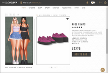 .miss chelsea. Rose Pumps Berry