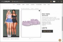 .miss chelsea. Rose Pumps Lilac