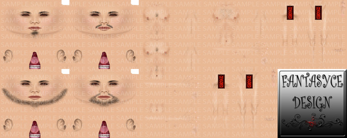 Fantasyce Design Pale Male Skin Templates *PROMO* 