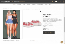 .miss chelsea. Rose Pumps Red