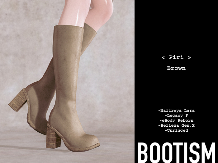 BOOTISM - Piri Knee High Boots- Brown