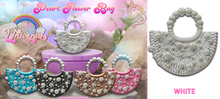 #UNIVERSA - Pearl Flower Bag - WHITE