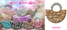 #UNIVERSA - Pearl Flower Bag - ORANGE