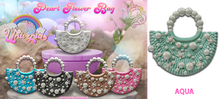 #UNIVERSA - Pearl Flower Bag - AQUA