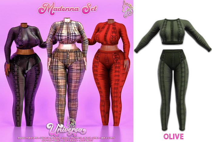 #UNIVERSA - Madonna Set Olive