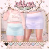 {Ribbons} Basic Satin Skirt - Blue {Box}