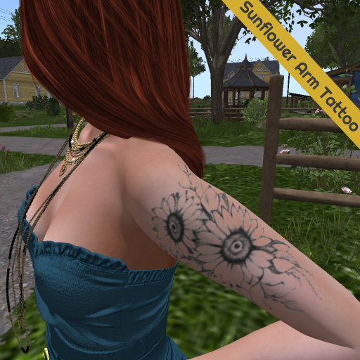 Sunflower Arm Tattoo 2 BOM