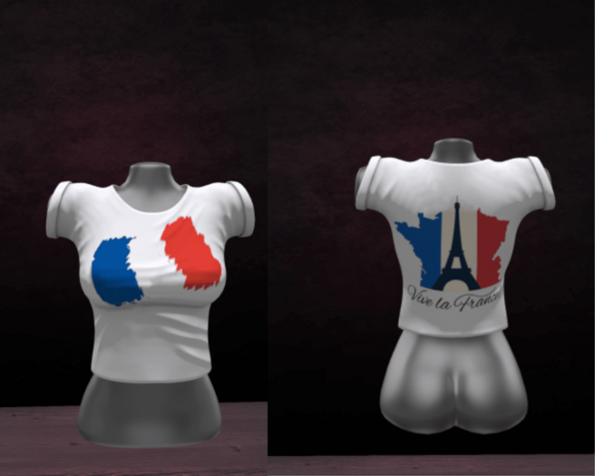 WTFW ~ LADIES FRANCE TEE SHIRT