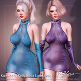 Kaithleen's Kelly Neckholder Latex Dress - Fatpack