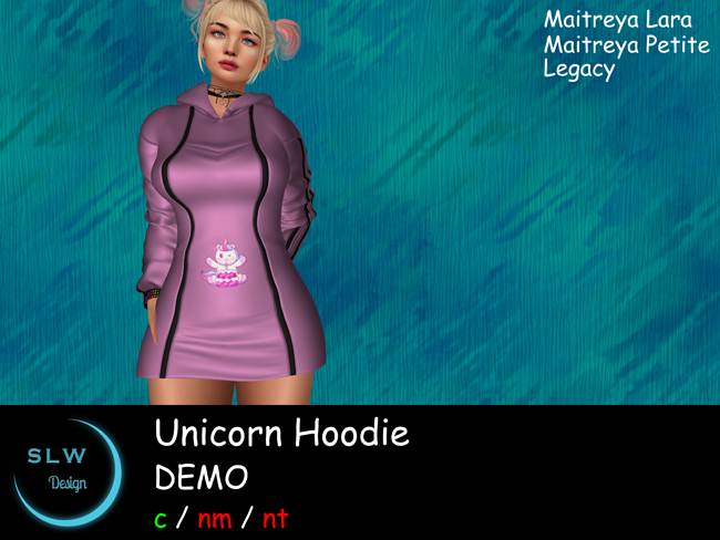 SLW Design - Unicorn Hoodie DEMO (add to unpack)
