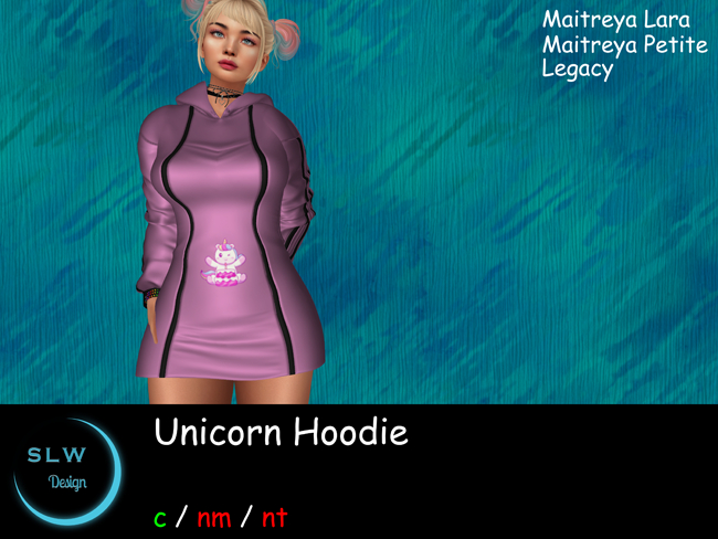SLW Design - Unicorn Hoodie (add to unpack)