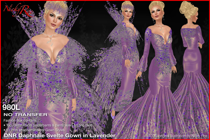 *DNR* Daphnaie Svelte Gown in Lavender