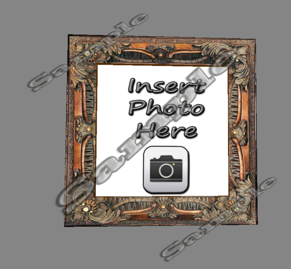 Ornate Carved Wooden Frame