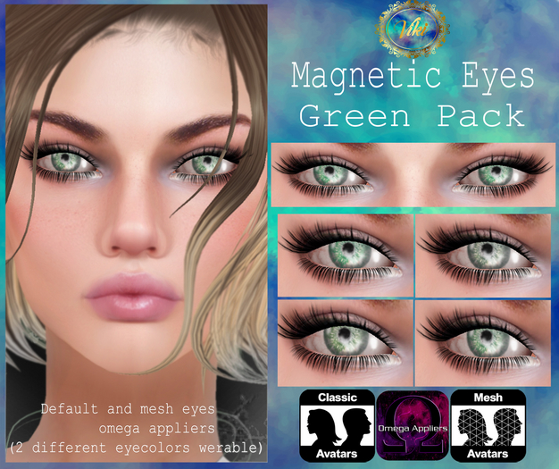 .Viki. Magnetic Eyes - Green Pack 