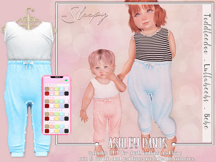 sleepy. ashley pants -blue- 