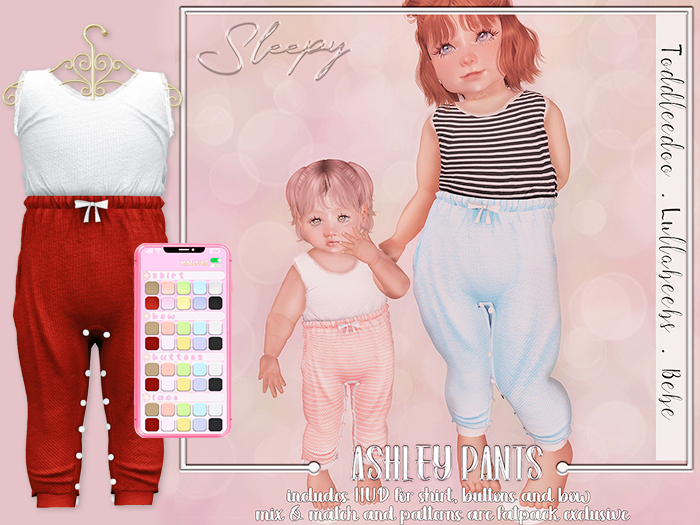 sleepy. ashley pants -red- 