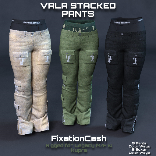 VALA STACKED PANTS FATPACK | LEGACY M (Unpacker) 