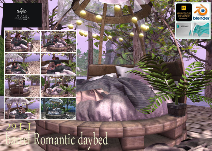 .:M.LAW:. Barrel romantic daybed box