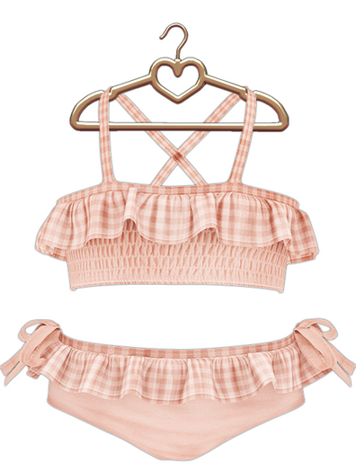 {Lula Belle} Ginger Bikini Set - PEACH {boxed}
