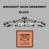 Wrought iron ornament black - texture (SALE)