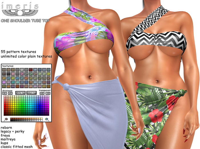 imeris / ONE SHOULDER TUBE TOP