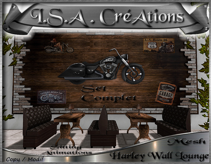 Harley Wall Lounge * Mesh * BOX