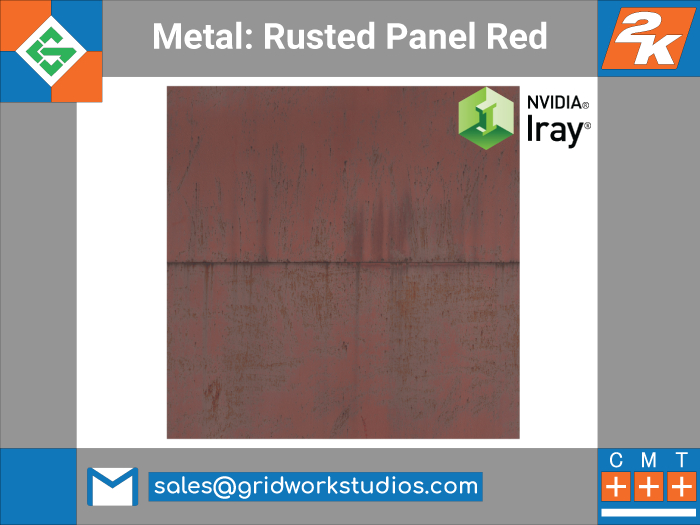 Metal: Rusted Panel(Red)