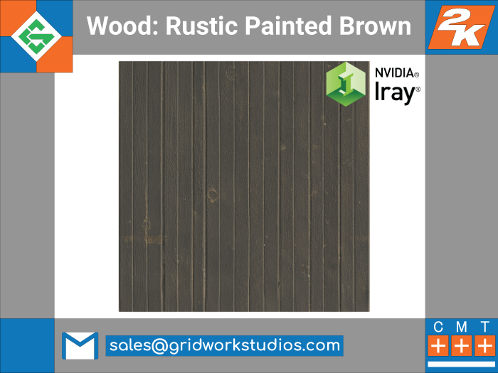 Wood: Rustic Painted(Brown)