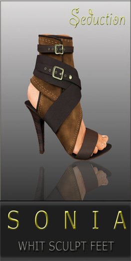 *Sonia Brown Shoes* Ankle Strapped Sandals