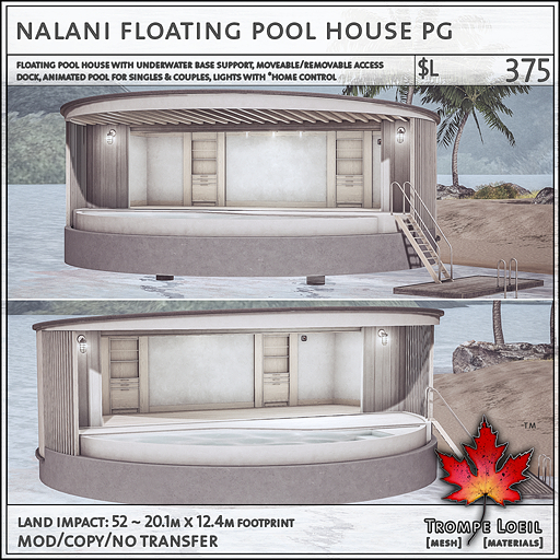 Trompe Loeil - Nalani Floating Pool House PG [mesh]