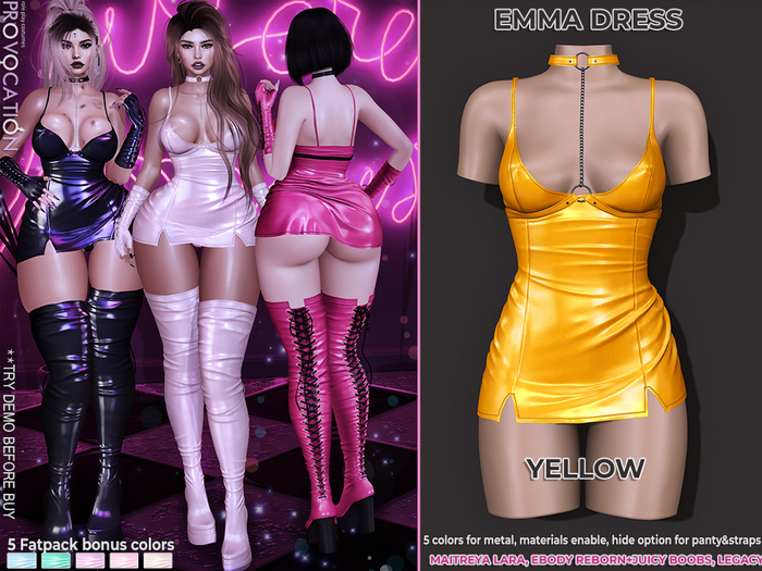 [Provocation] Emma dress-Yellow