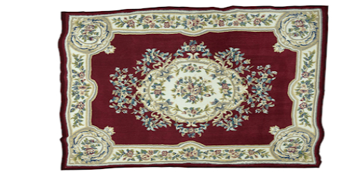 (L&K DECOR EMPORIUM) Rectangle Vintage Floral Rug-Burgundy