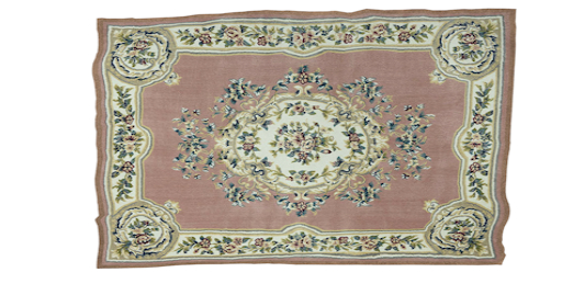 (L&K DECOR EMPORIUM) Rectangle Vintage Floral Rug-Pink