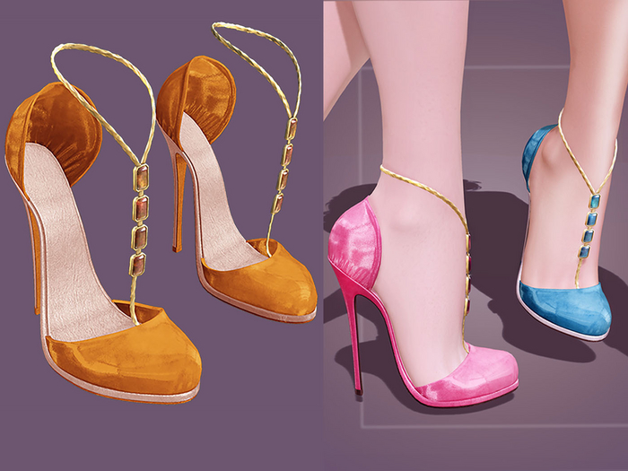 Kaithleen's High Heels - Gold