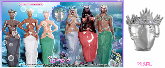 #UNIVERSA - Hallie Sea Crown - Pearl