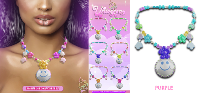 #UNIVERSA - Smile Necklace - Purple