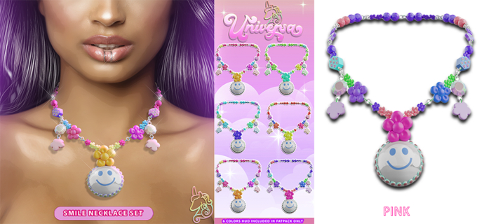 #UNIVERSA - Smile Necklace - Pink