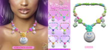 #UNIVERSA - Smile Necklace - Green