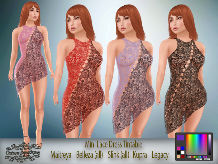 Mini Lace Dress Tintable  