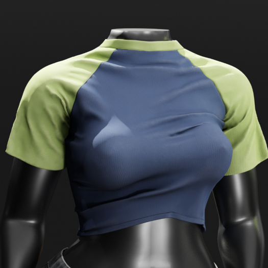 ardor* baseball tee (grnblue)