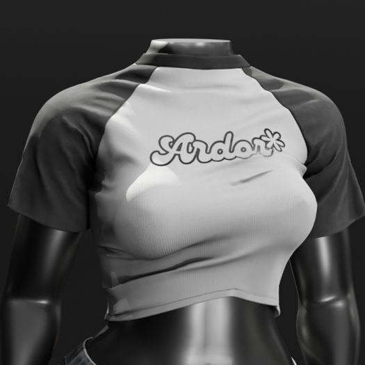 ardor* baseball tee (logo-blkwht)