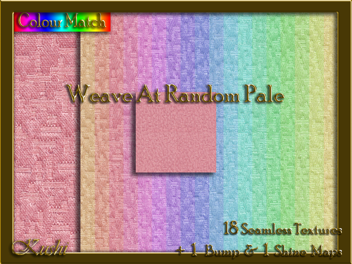 Second Life Marketplace - Weave At Random Pale Seamless Texture Pack