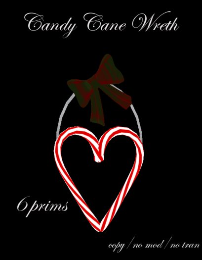 Candy cane Heart wreth