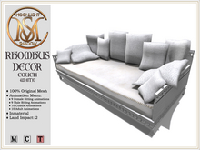 [MoonSha] Rhombus Decor - Couch - White (Boxed)