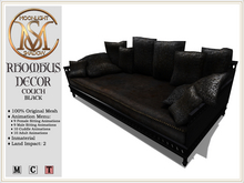 [MoonSha] Rhombus Decor - Couch - Black (Boxed)