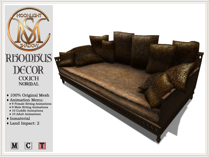 [MoonSha] Rhombus Decor - Couch - Normal (Boxed)