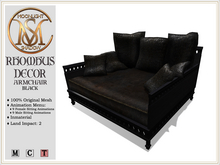 [MoonSha] Rhombus Decor - Armchair - Black (Boxed)