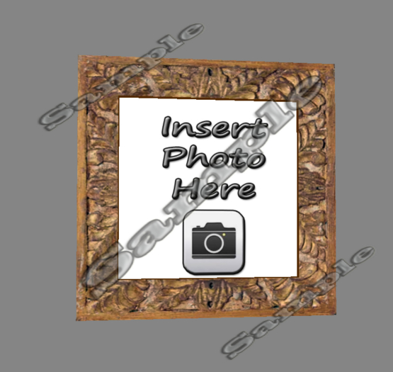 carved wood frame